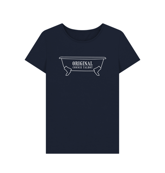 Navy Blue Printed T-shirt Front