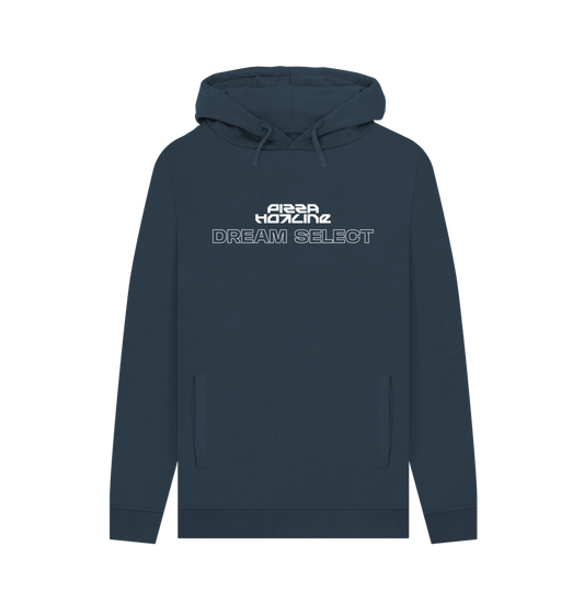 Navy Printed Hoody Front