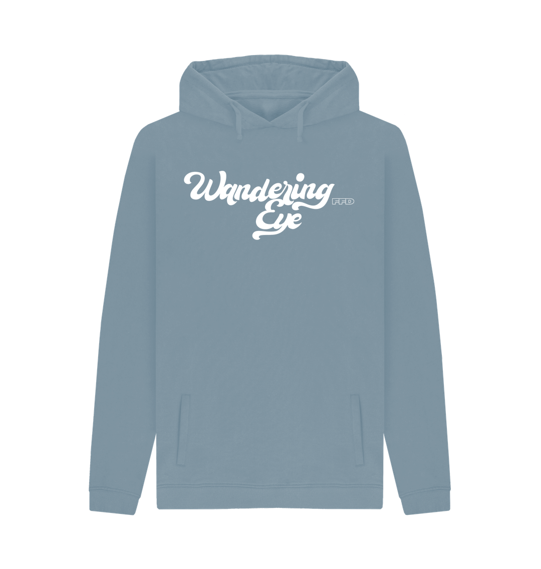 Stone Blue Printed Hoody Front