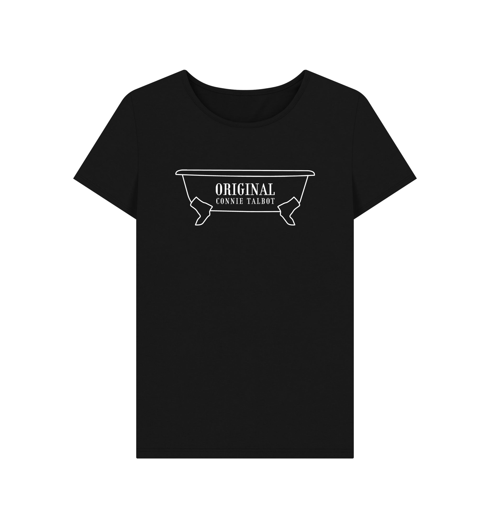 Black Printed T-shirt Front
