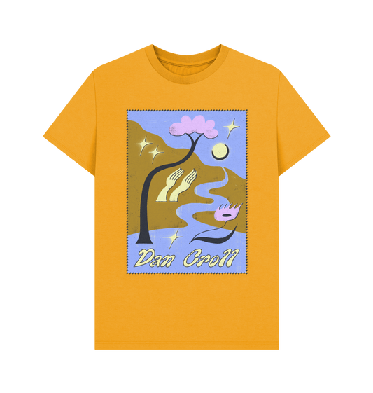 Mustard Printed T-shirt Front