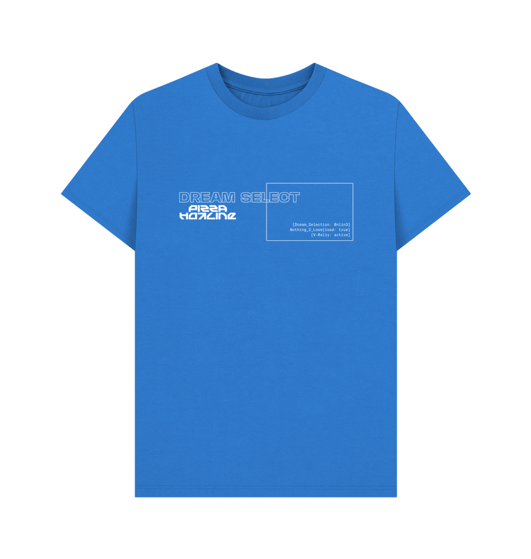 Bright Blue Printed T-shirt Front