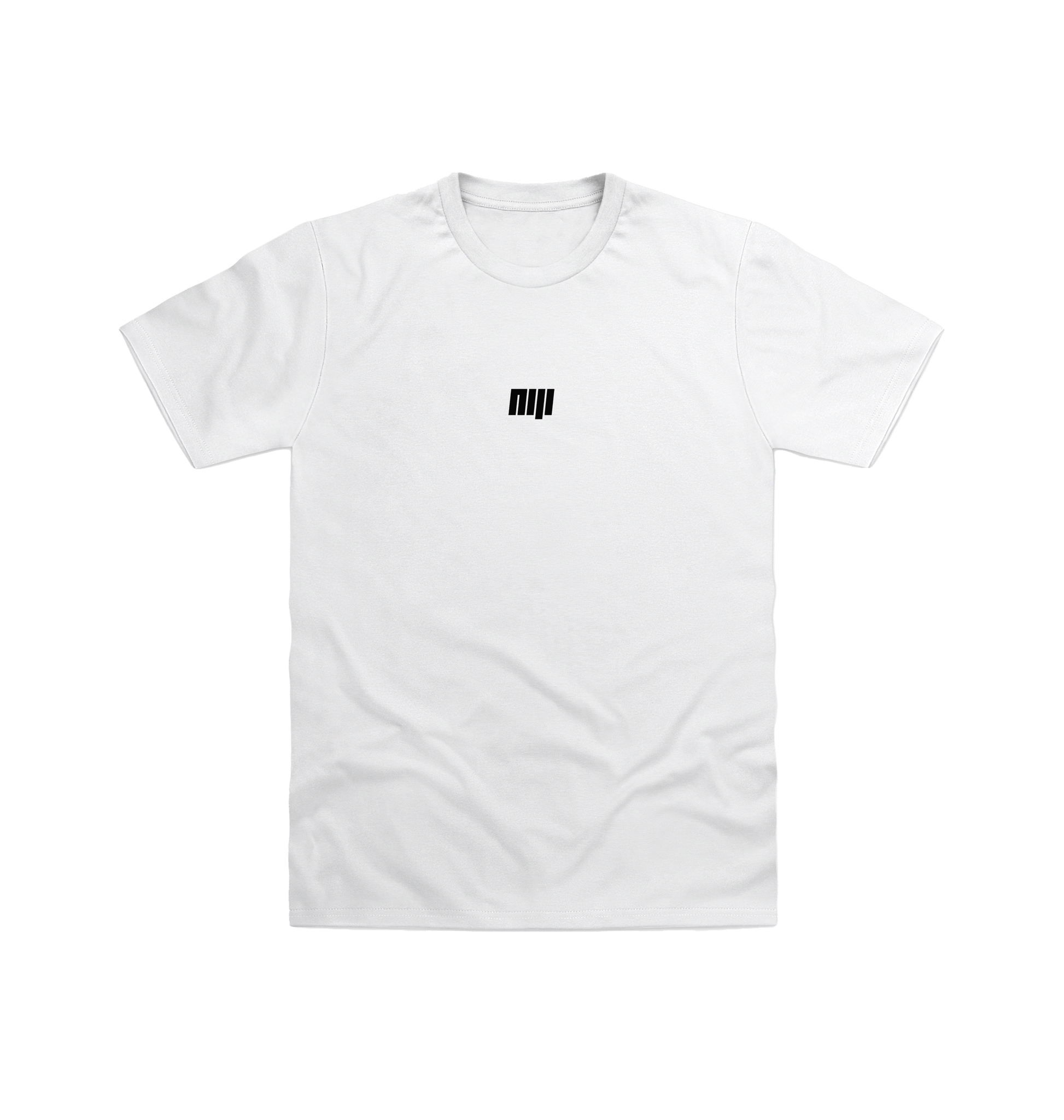 White NIJI Logo White T Shirt