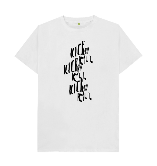 White Kick To Kill - White Tee
