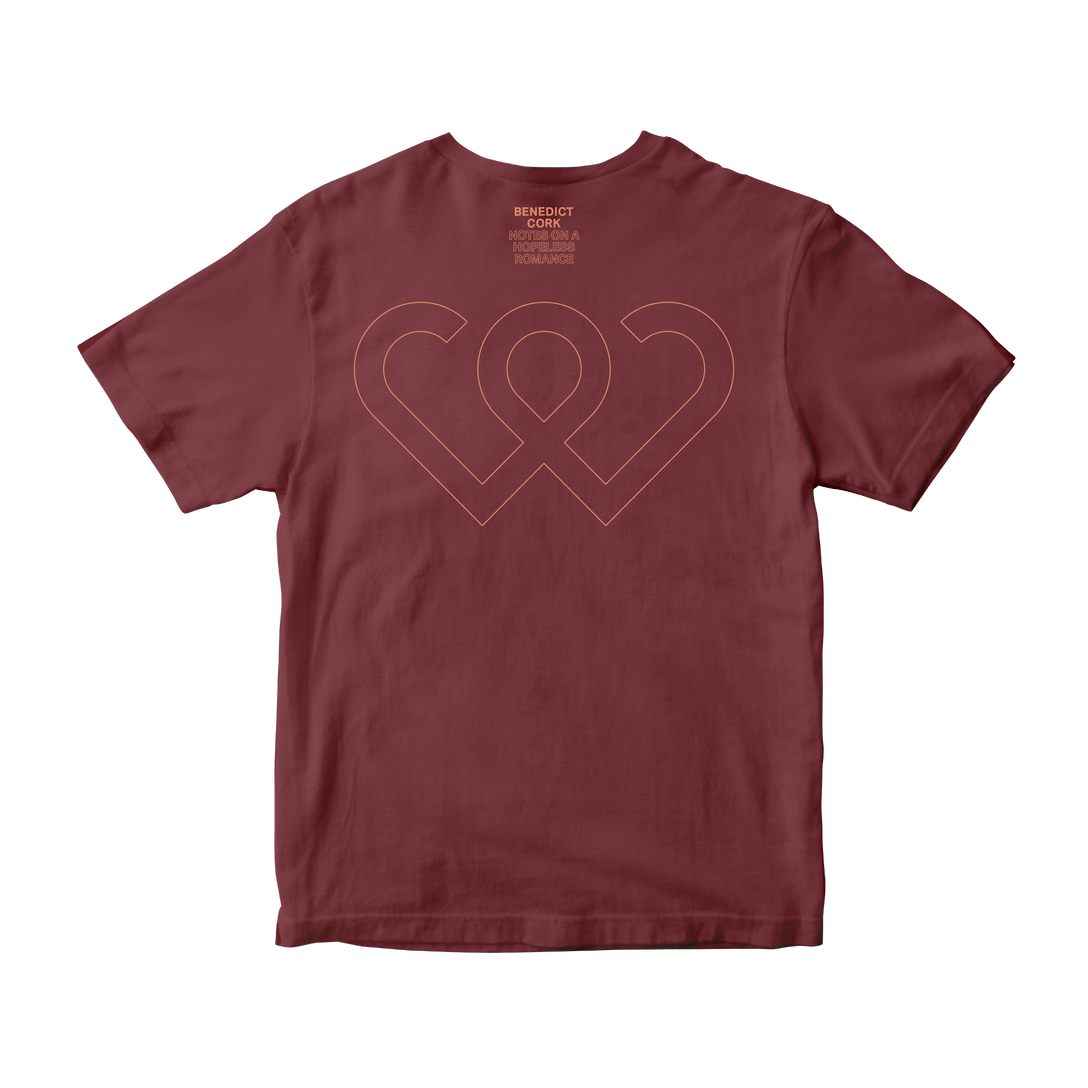 Benedict Cork - Notes On A Hopeless Romance - Burgundy Tee