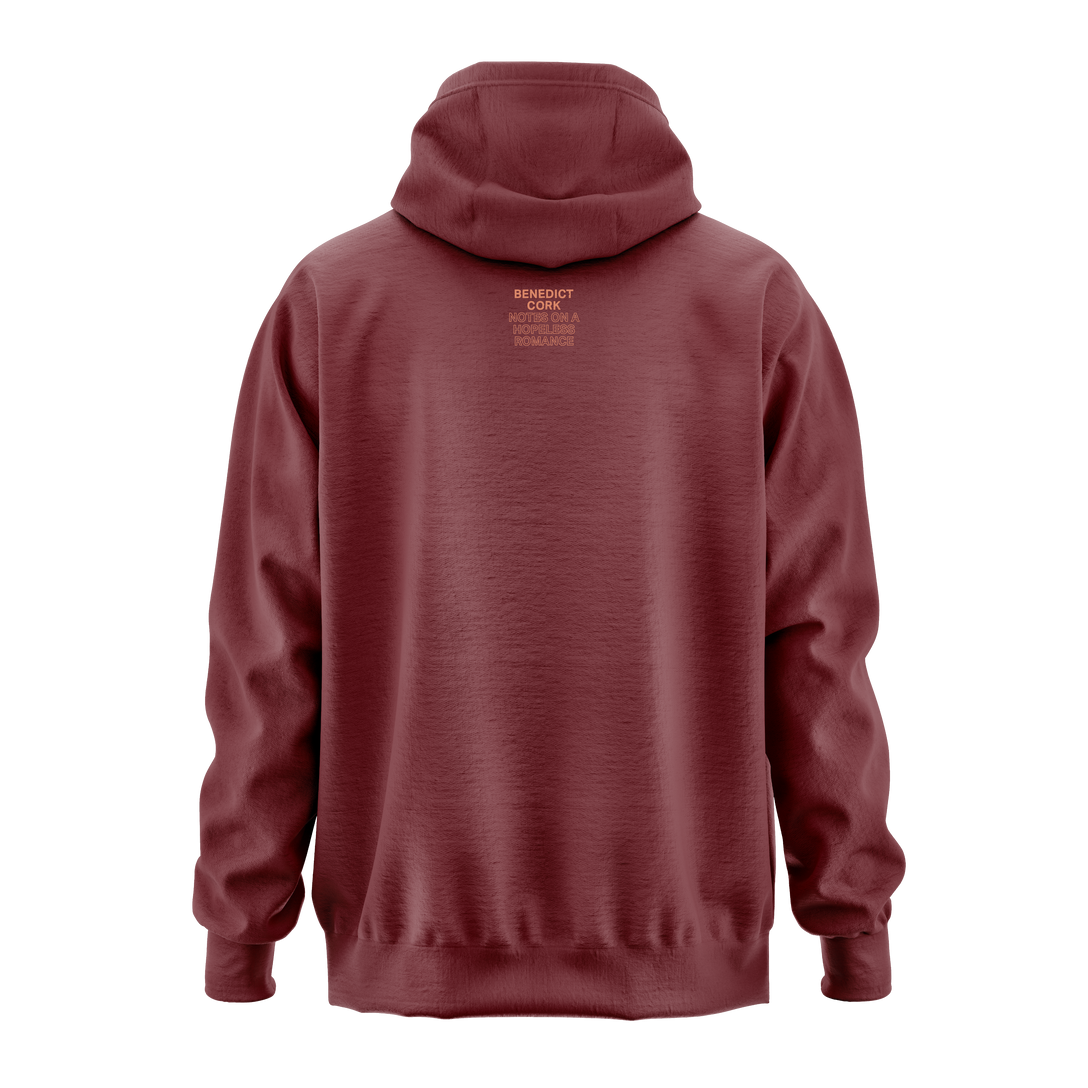 Benedict Cork - Notes On A Hopeless Romance - Burgundy Hoodie