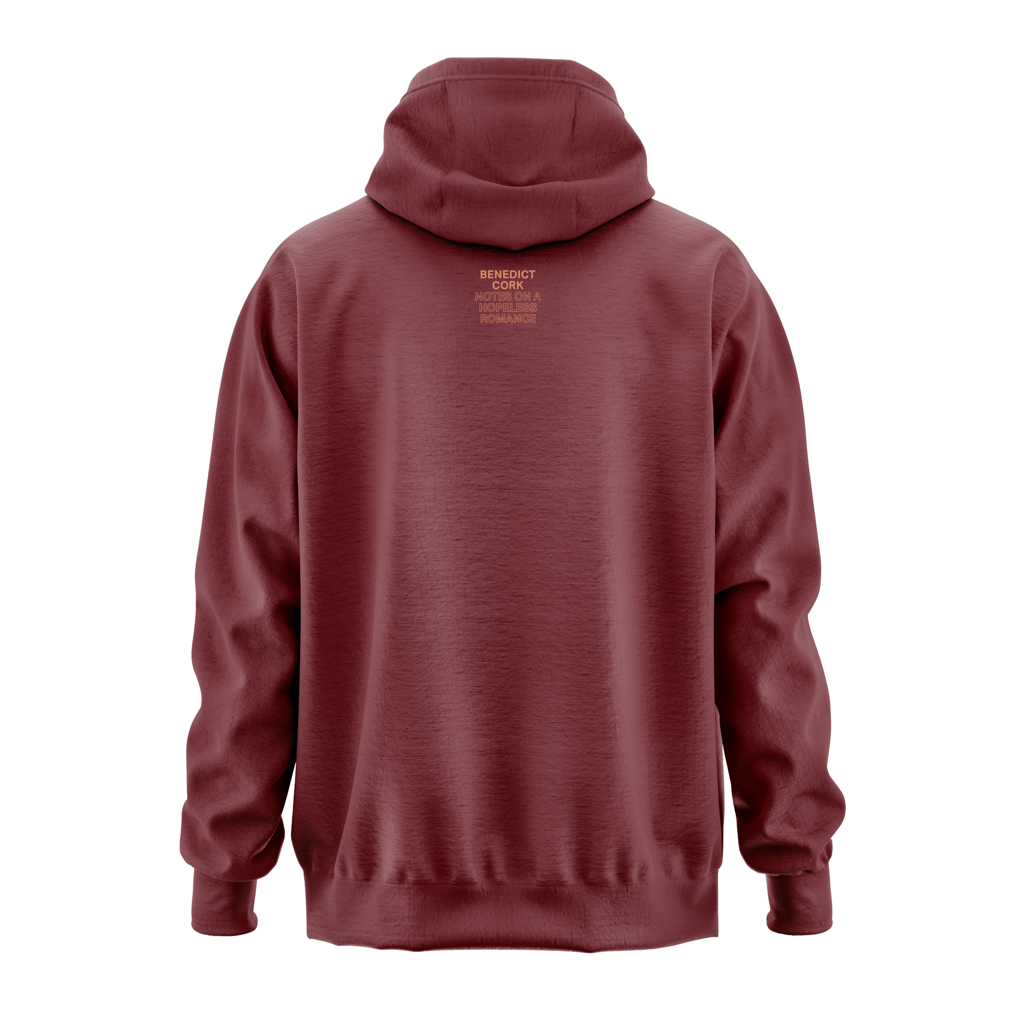 Benedict Cork - Notes On A Hopeless Romance - Burgundy Hoodie