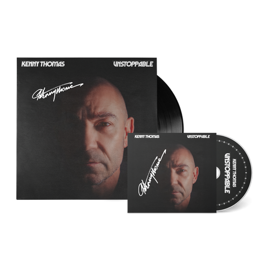 Kenny Thomas - Unstoppable - Signed CD and Black Vinyl Bundle