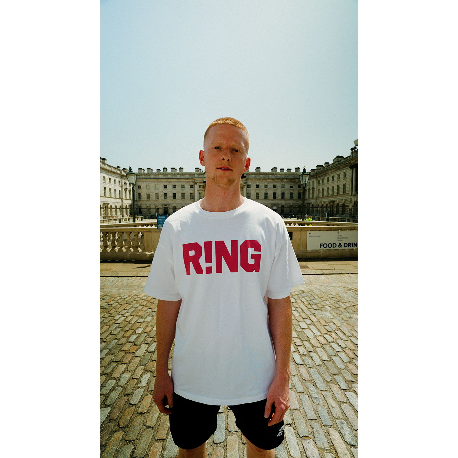 Cunning MC - R!NG - Red Print - Oversized White T-Shirt (Pre-Order)