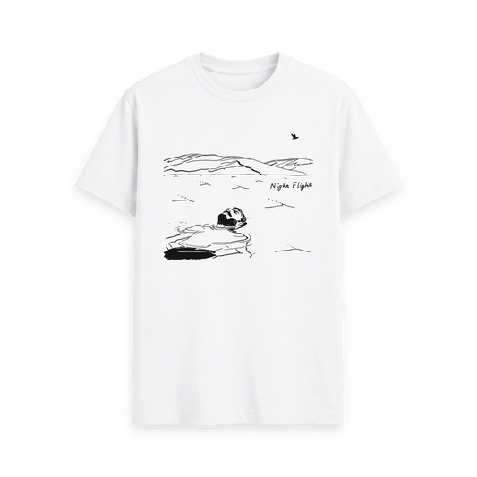 White Printed T-shirt Front