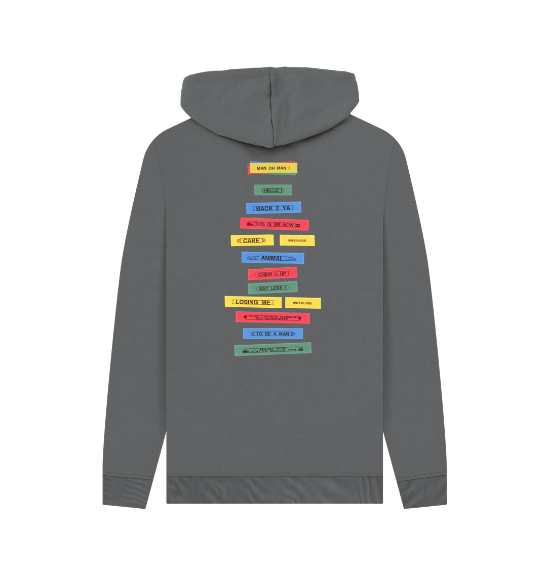 Slate Grey Printed Hoody