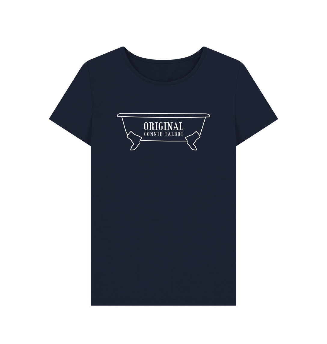 Navy Blue Printed T-shirt Front
