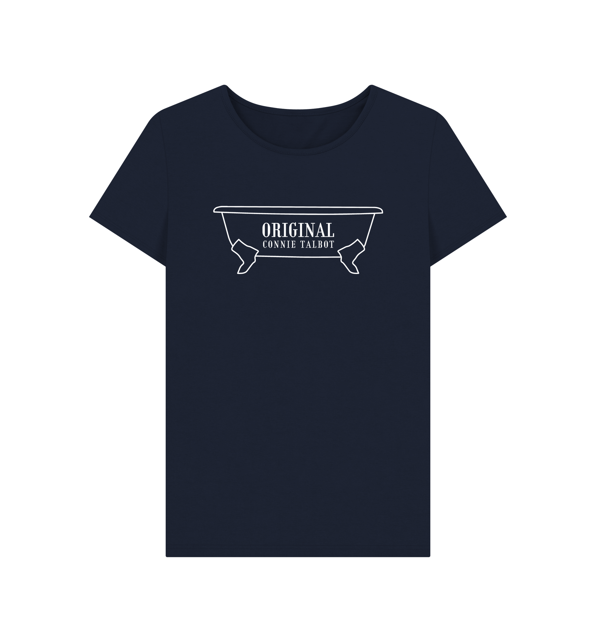 Navy Blue Printed T-shirt Front