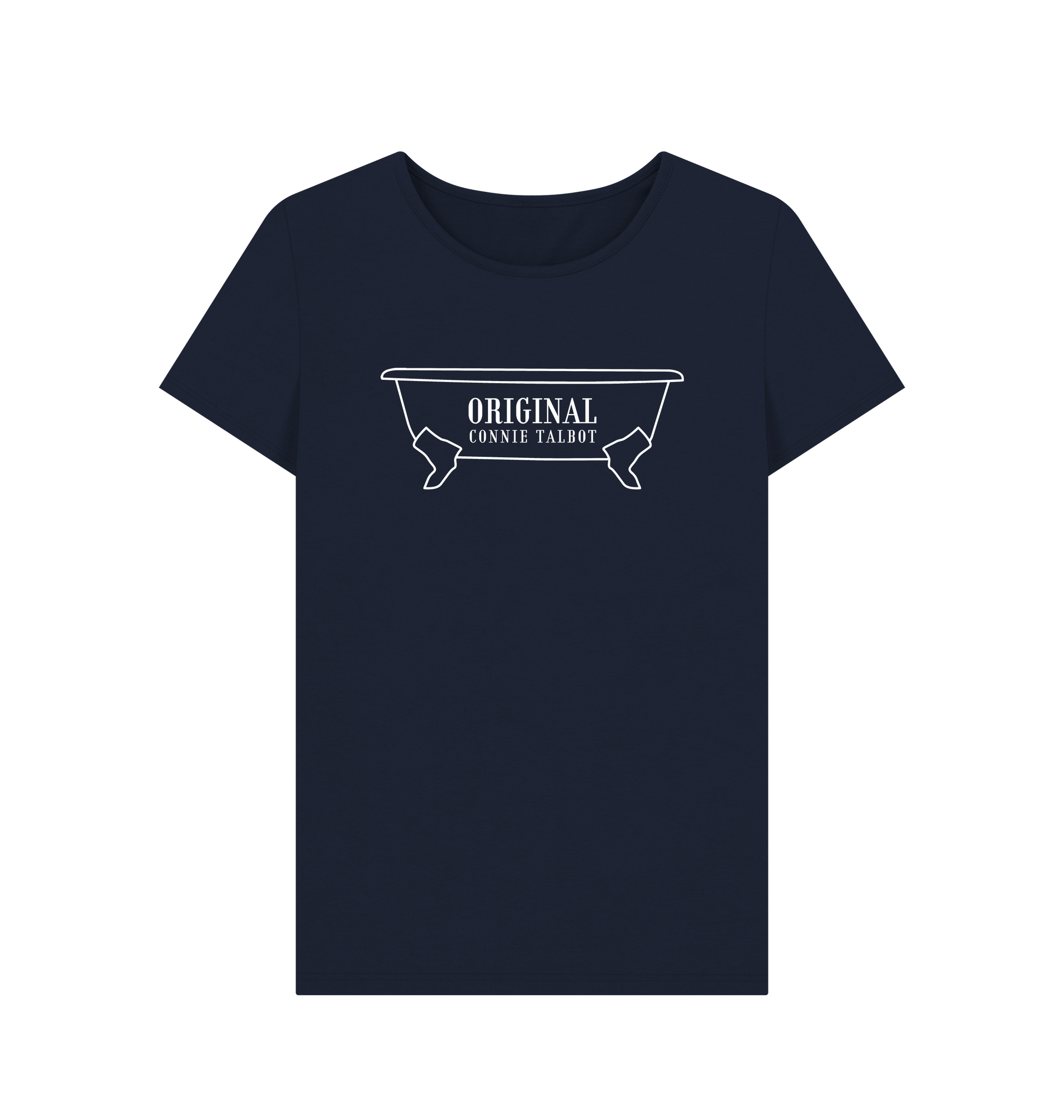 Navy Blue Printed T-shirt Front