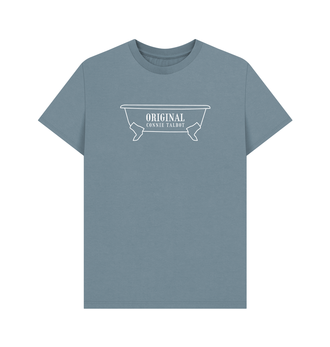 Stone Blue Printed T-shirt Front