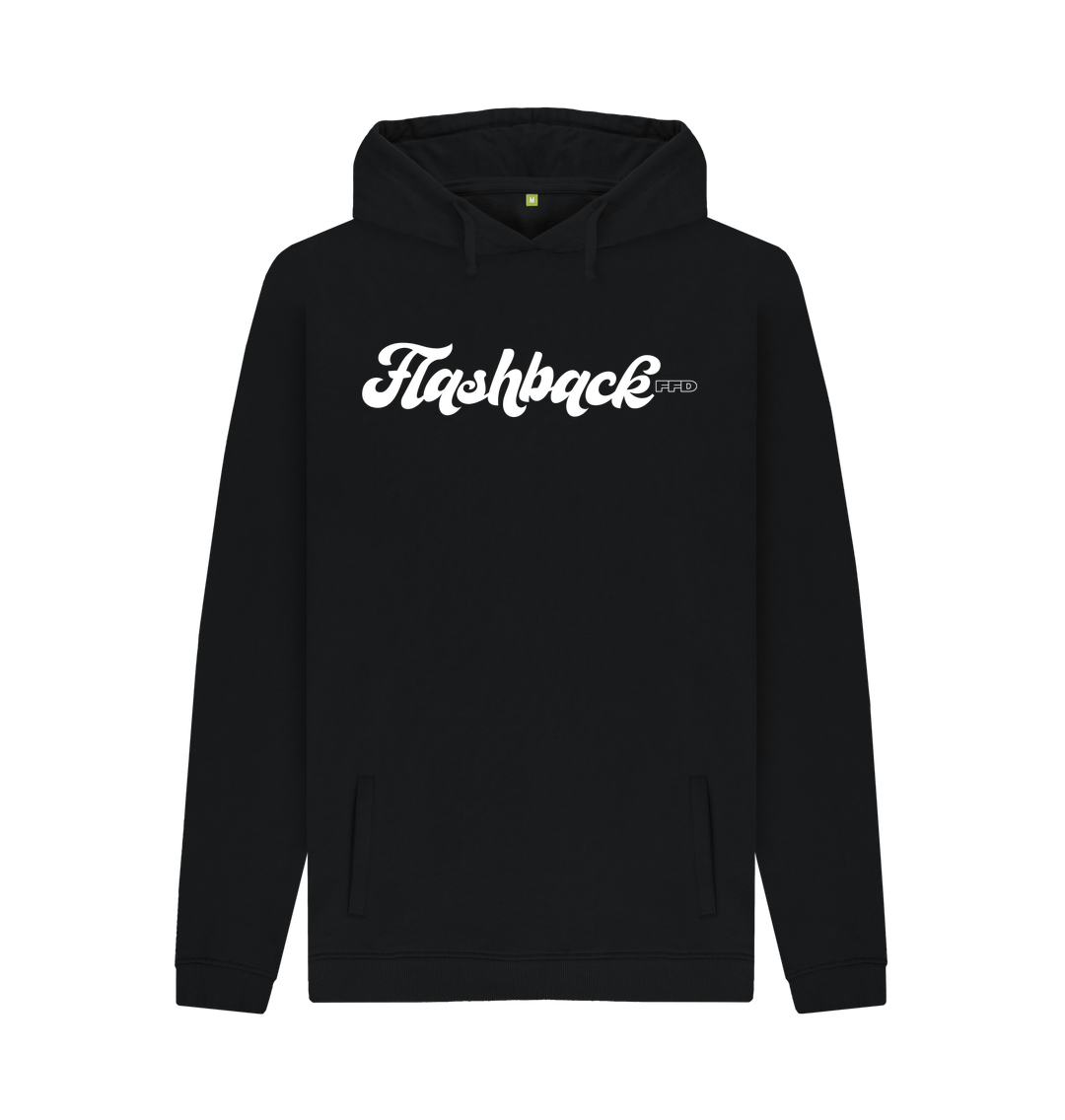 Black Printed Hoody Front