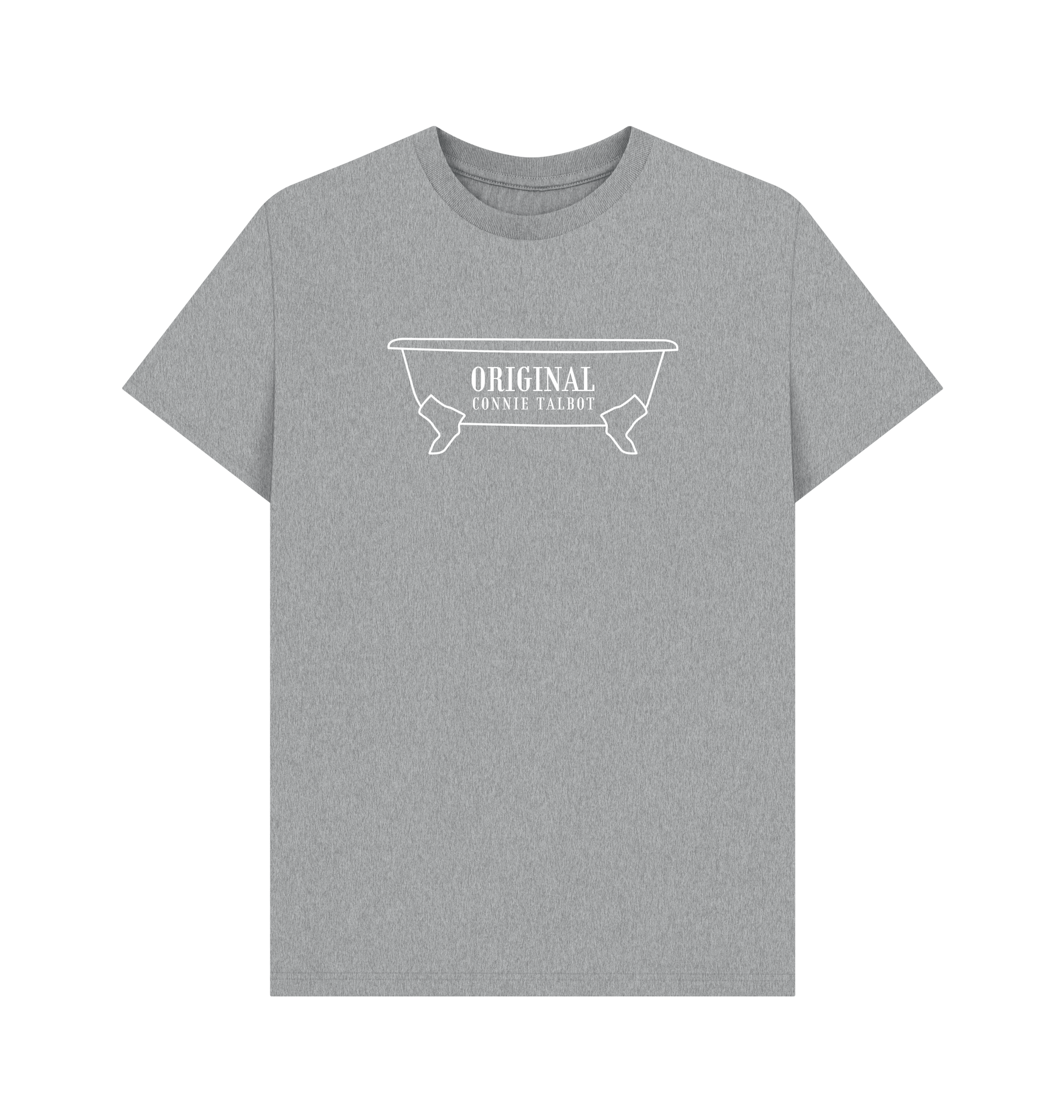 Athletic Grey Printed T-shirt Front