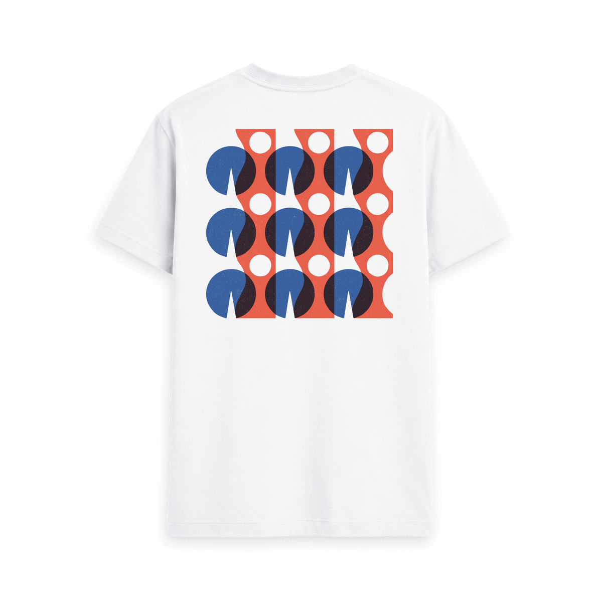 White Printed T-shirt Back