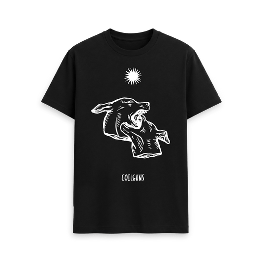 Black Printed T-shirt Front