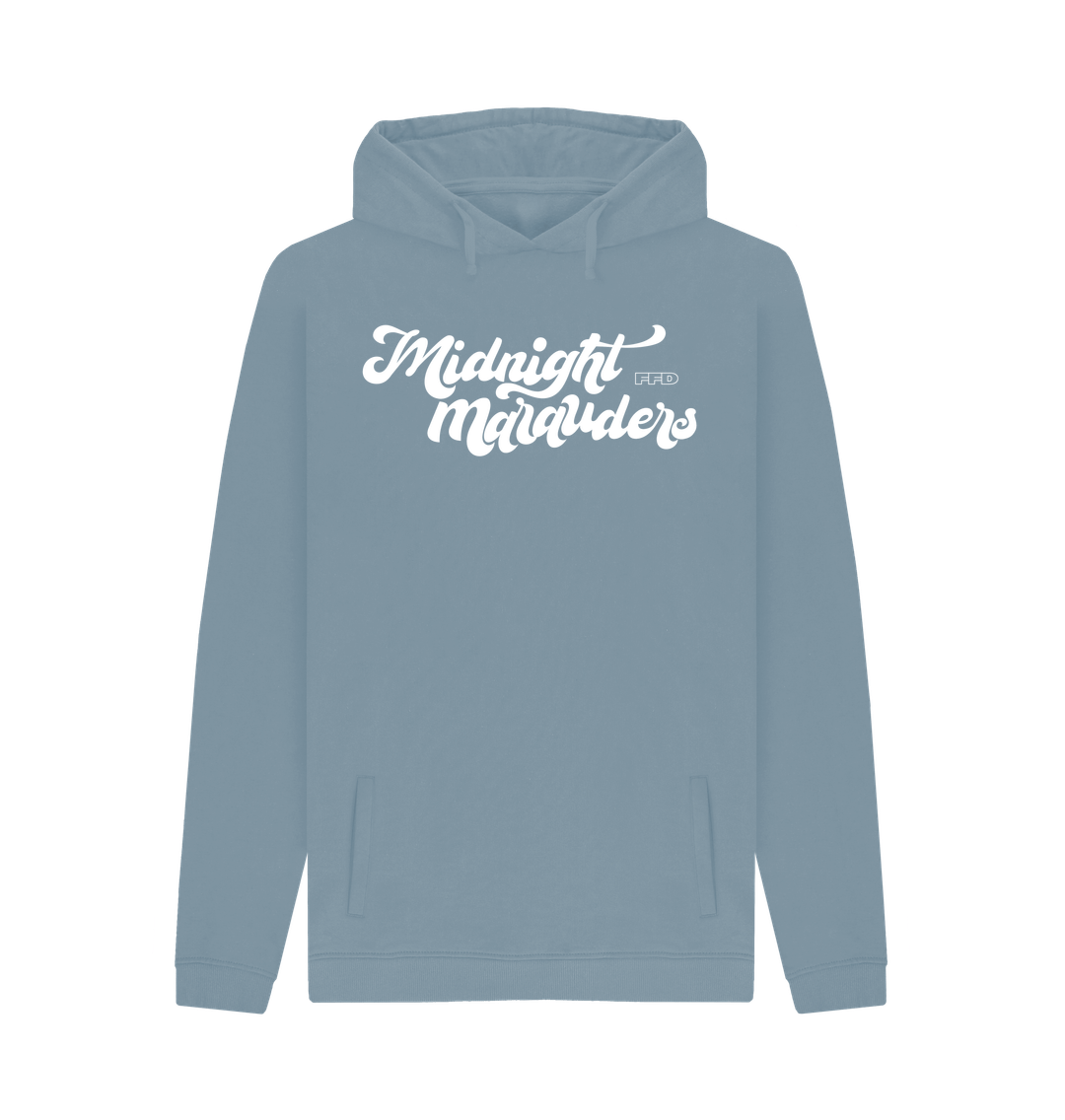 Stone Blue Printed Hoody Front
