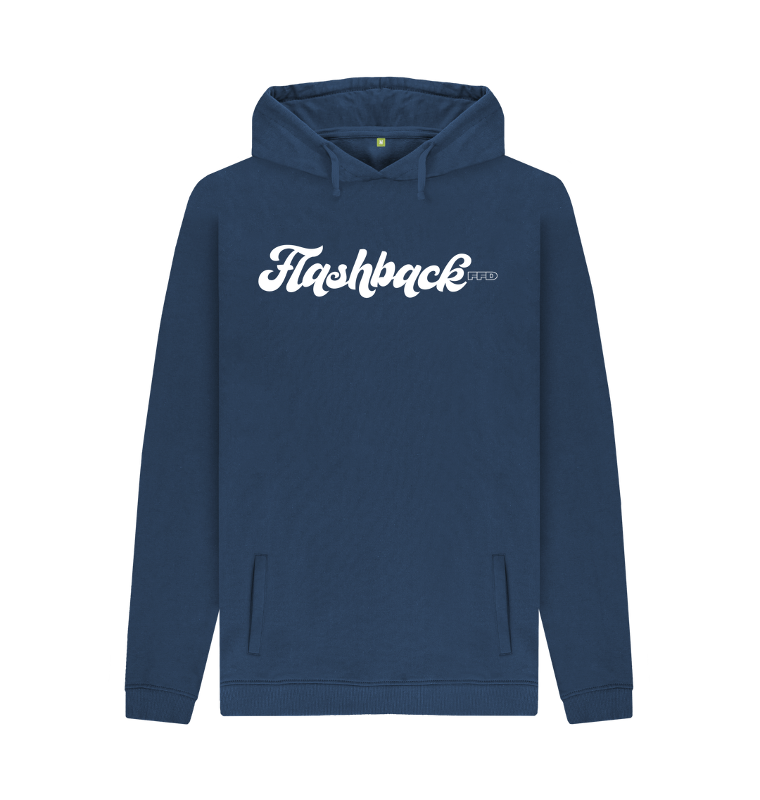 Navy Printed Hoody Front