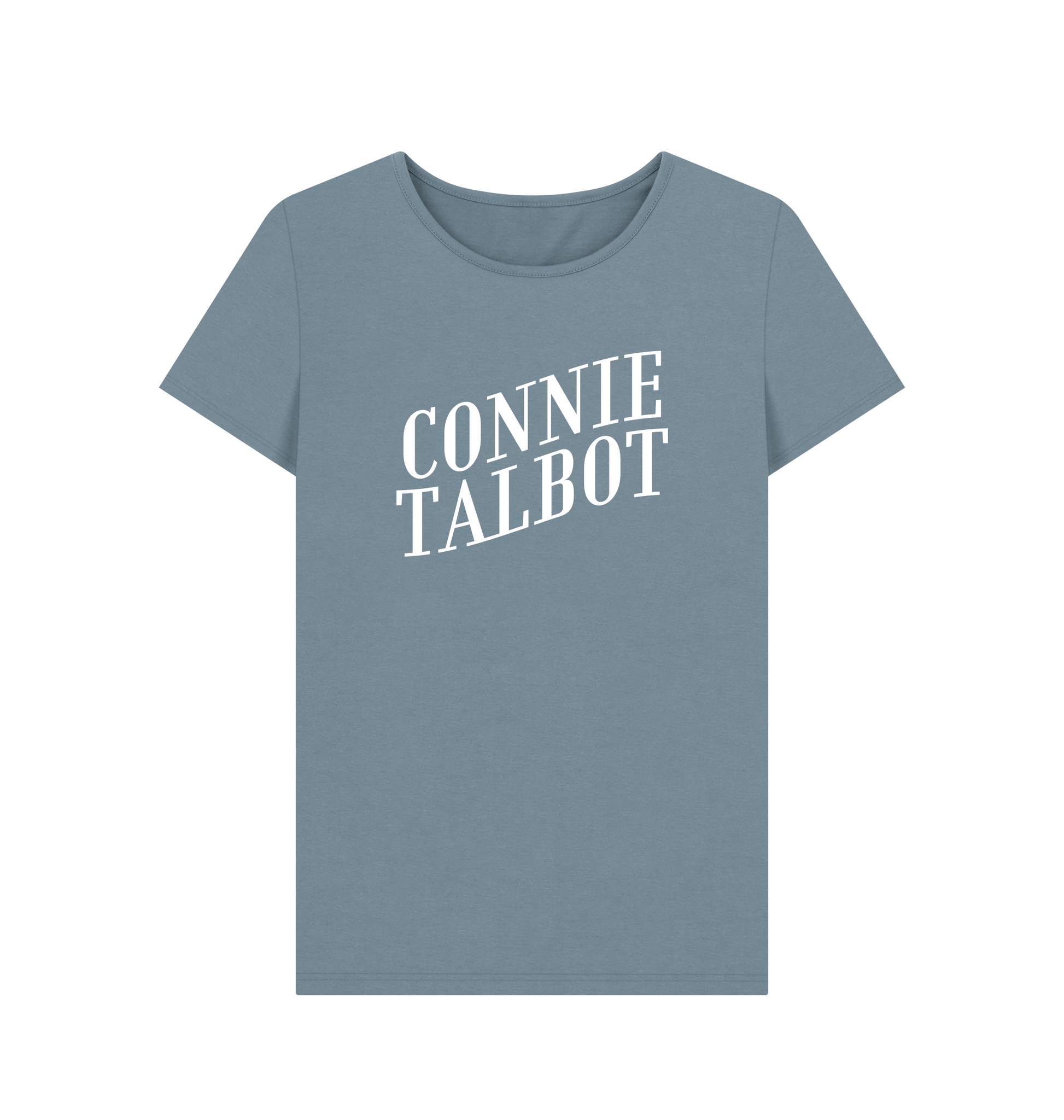 Stone Blue Printed T-shirt Front