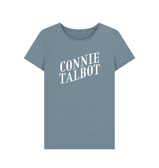 Stone Blue Printed T-shirt Front