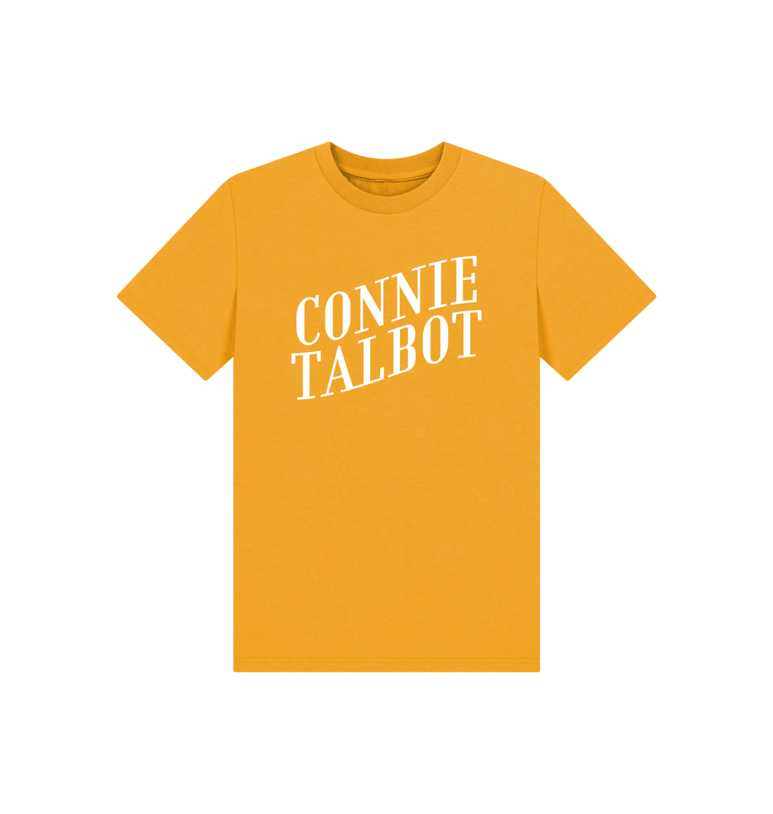 Mustard Printed Kids T-Shirt Front