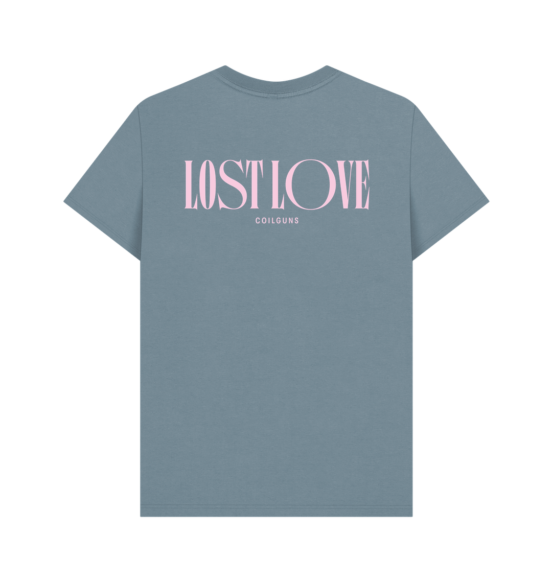 Stone Blue Printed T-shirt Back