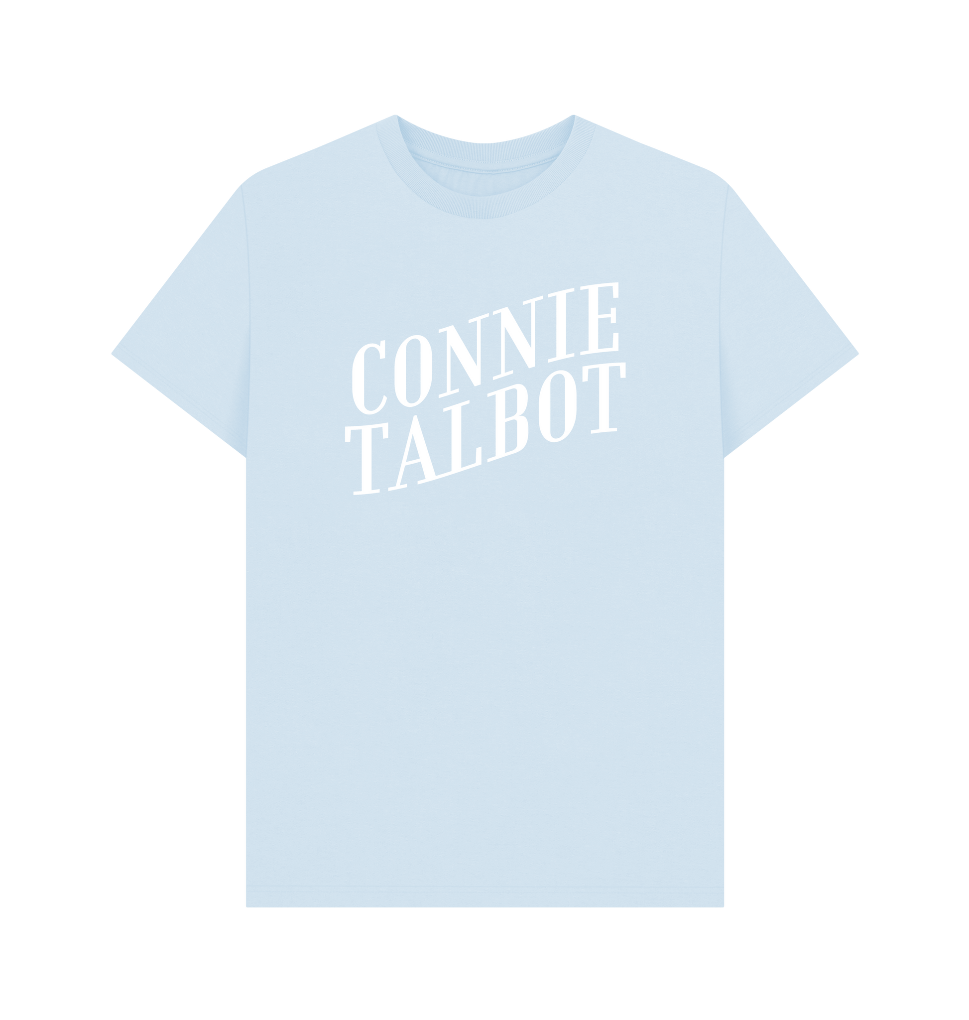 Sky Blue Printed T-shirt Front