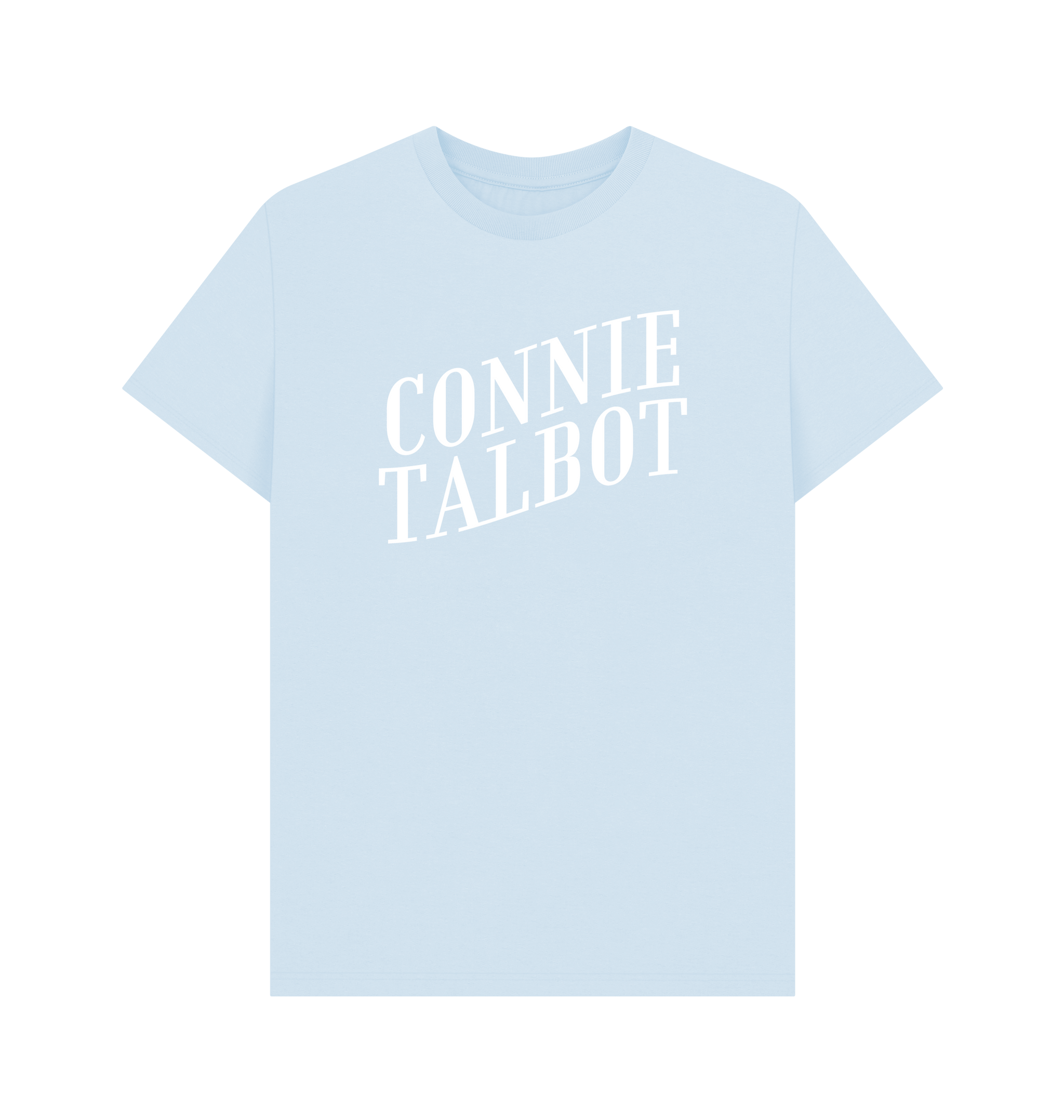 Sky Blue Printed T-shirt Front