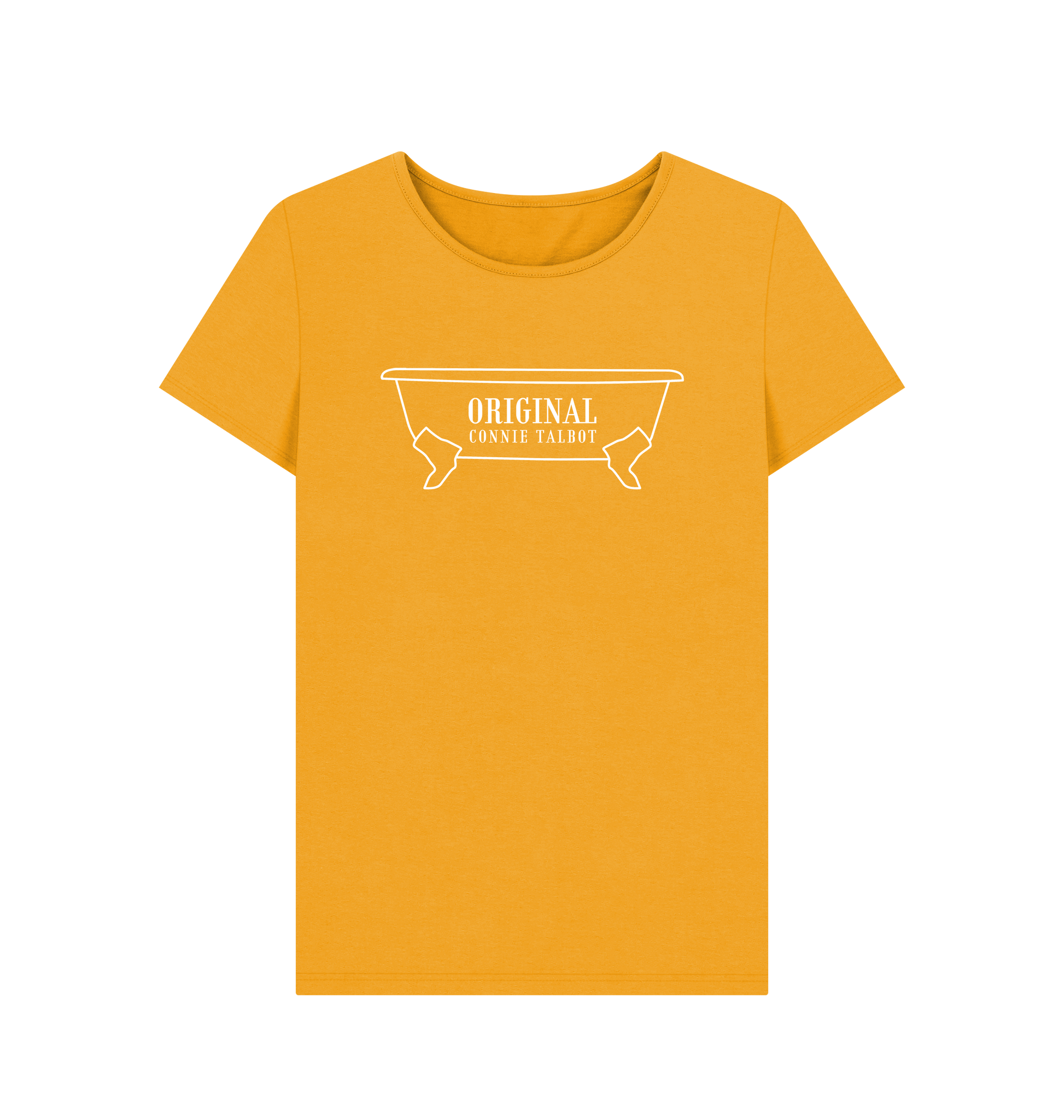 Mustard Printed T-shirt Front