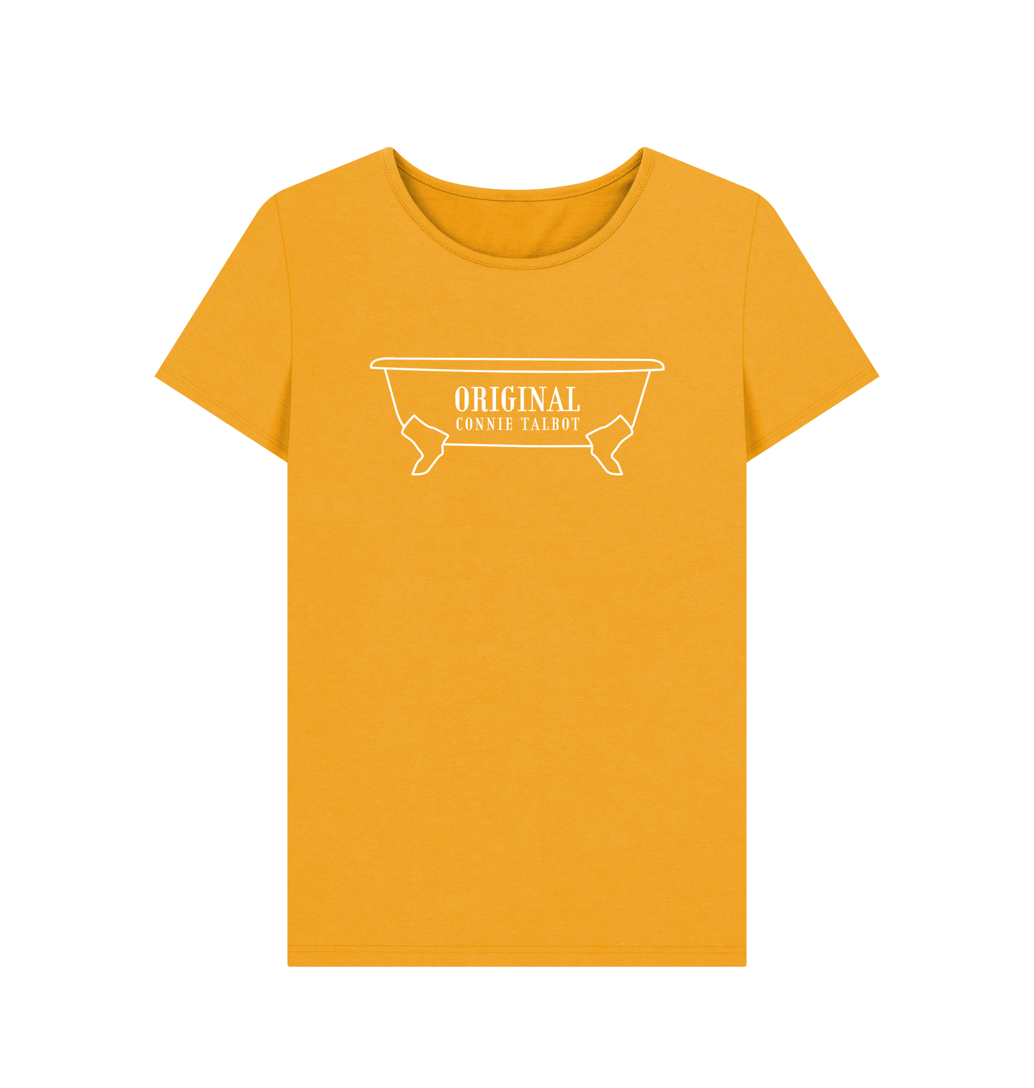 Mustard Printed T-shirt Front