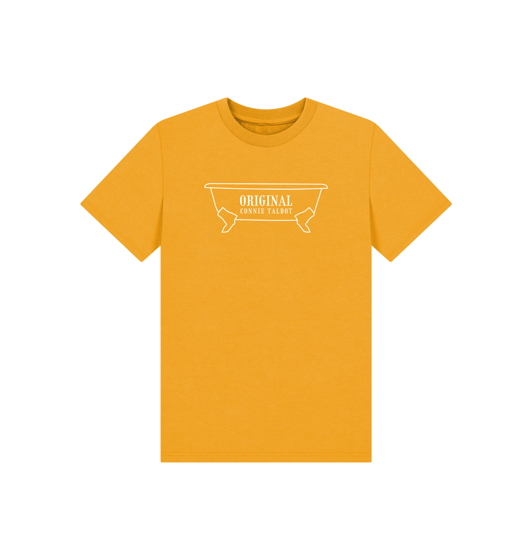 Mustard Printed Kids T-Shirt Front