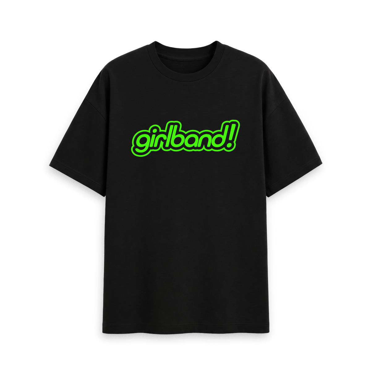 Black Printed T-shirt Front