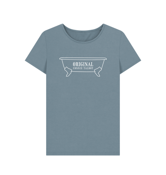Stone Blue Printed T-shirt Front