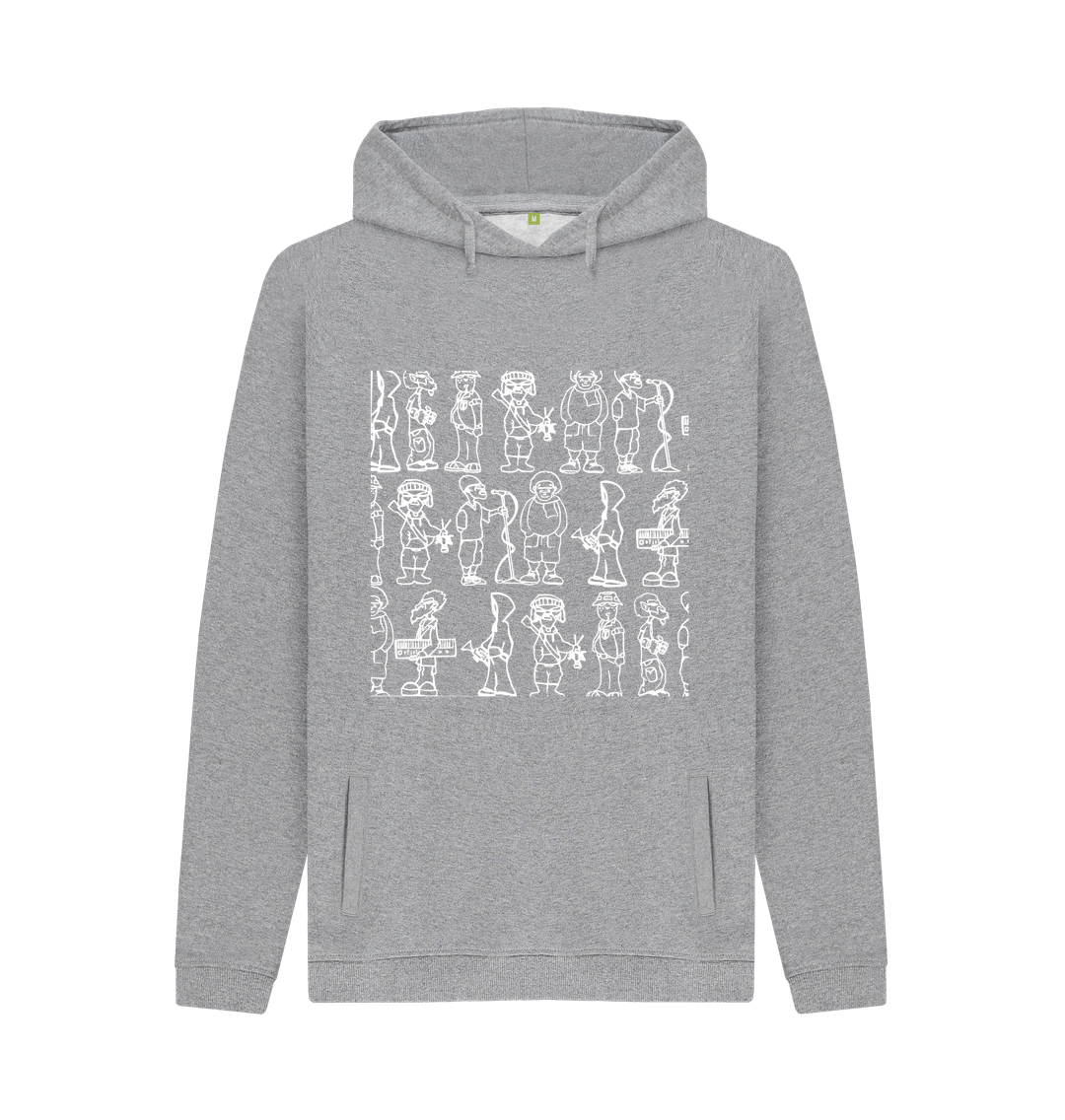 Light Heather Printed Hoody Front