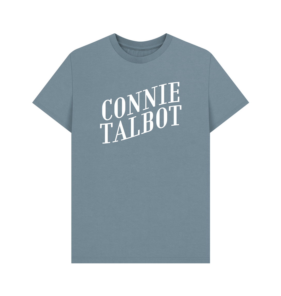 Stone Blue Printed T-shirt Front