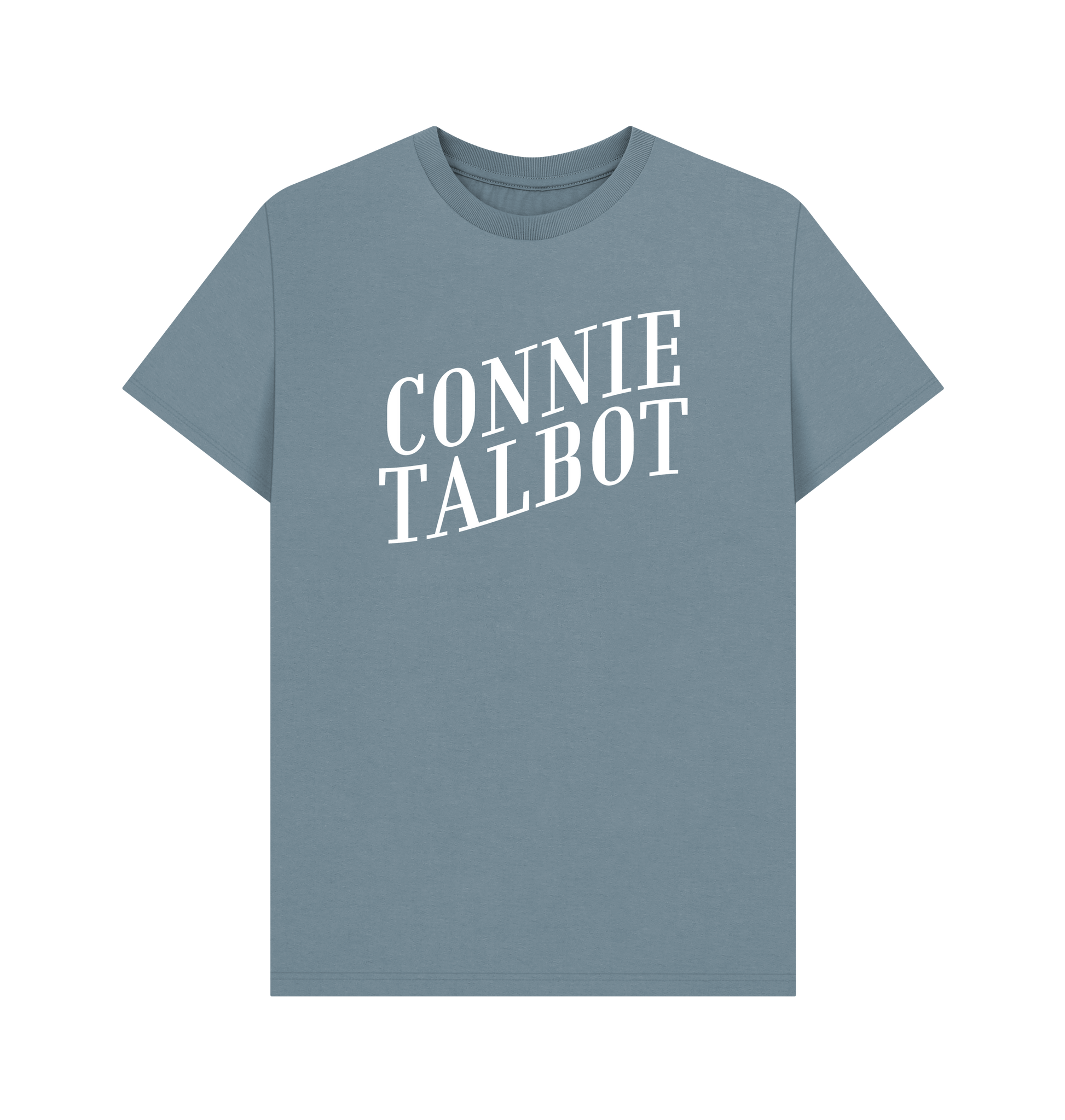 Stone Blue Printed T-shirt Front