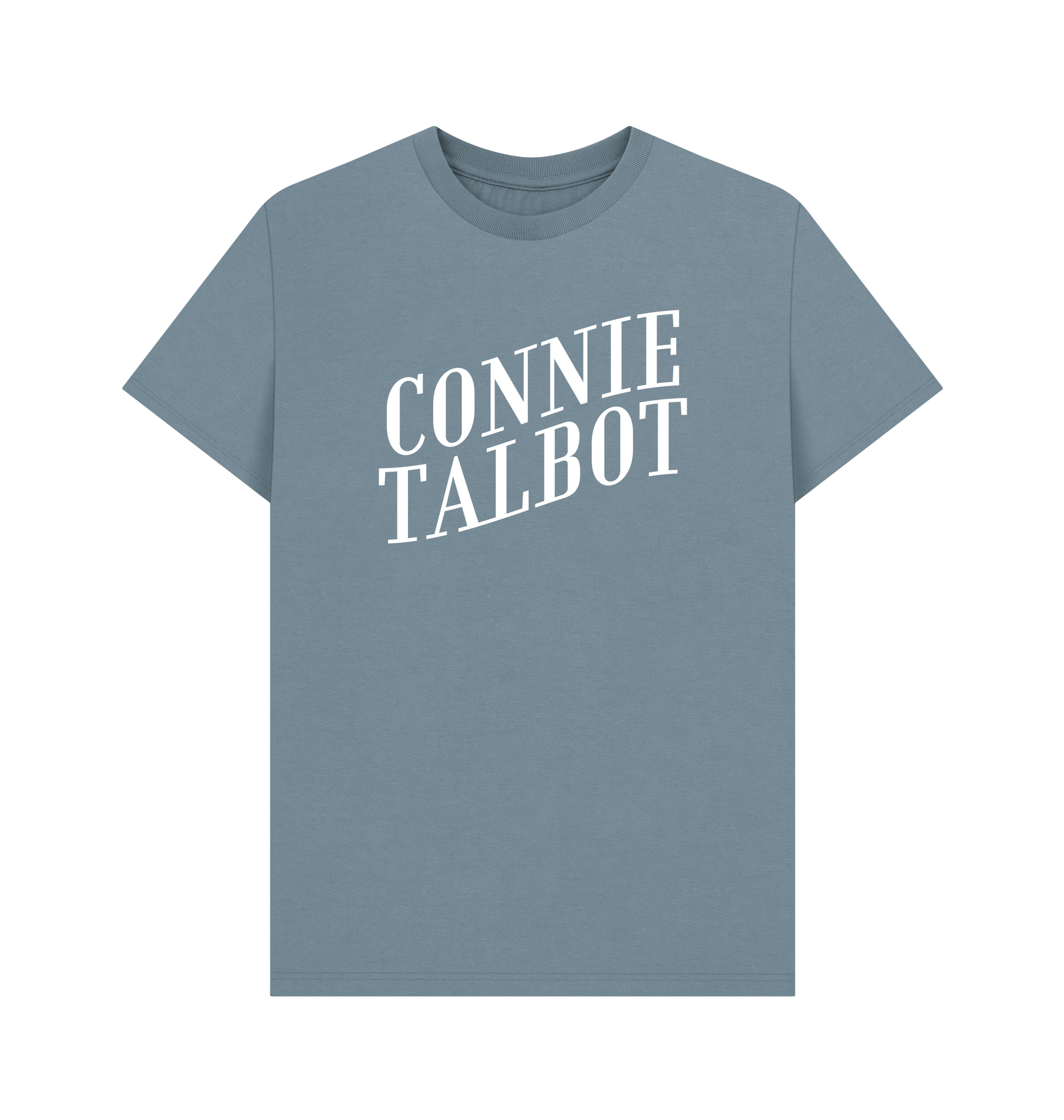 Stone Blue Printed T-shirt Front