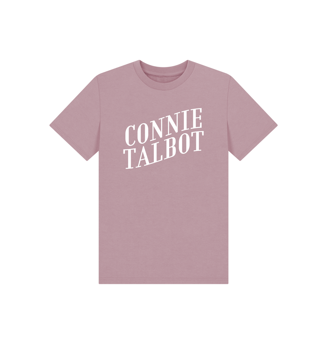 Mauve Printed Kids T-Shirt Front