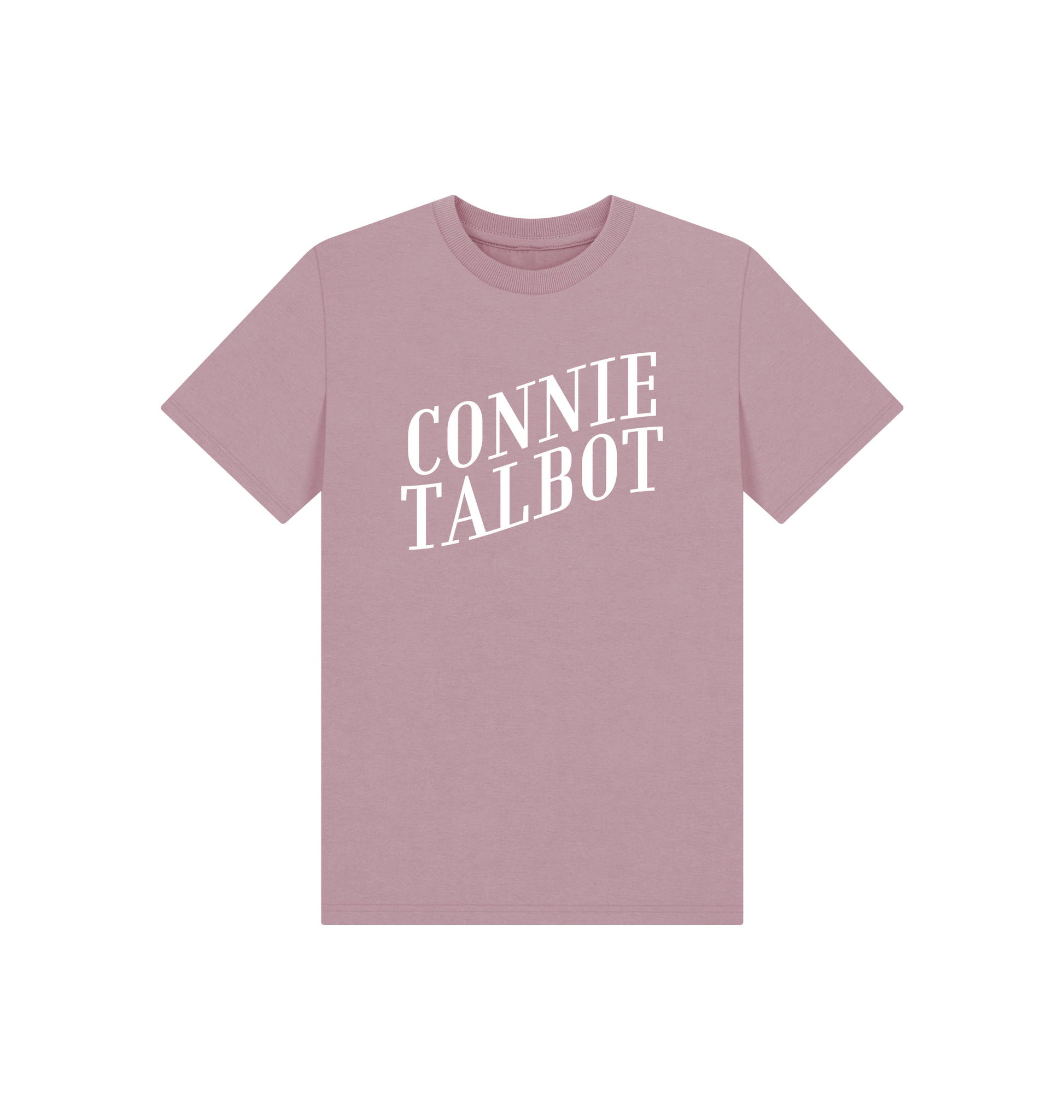Mauve Printed Kids T-Shirt Front