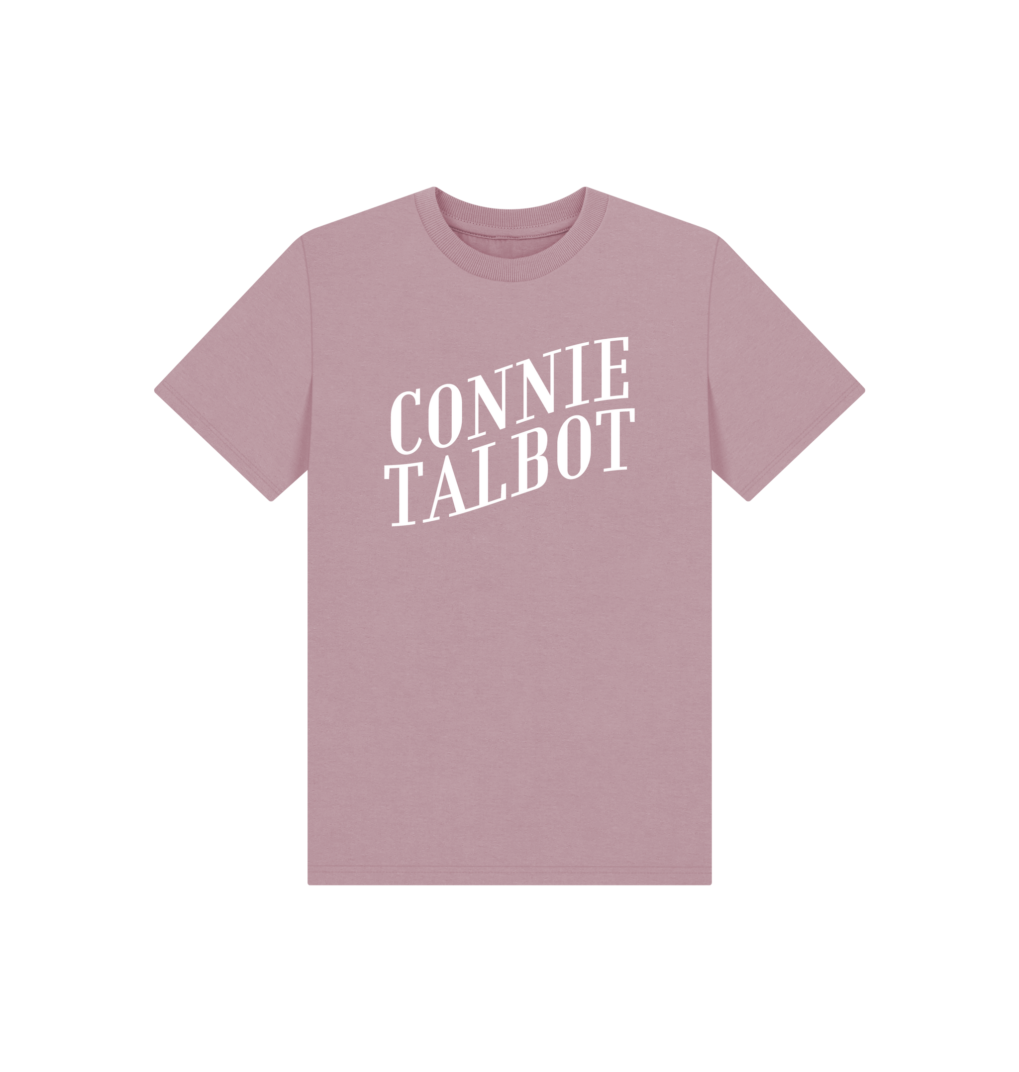 Mauve Printed Kids T-Shirt Front