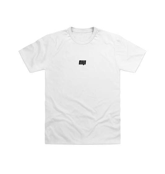 White NIJI Logo White T Shirt