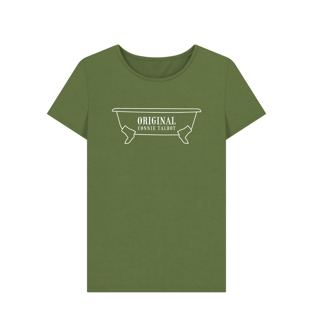 Khaki Printed T-shirt Front