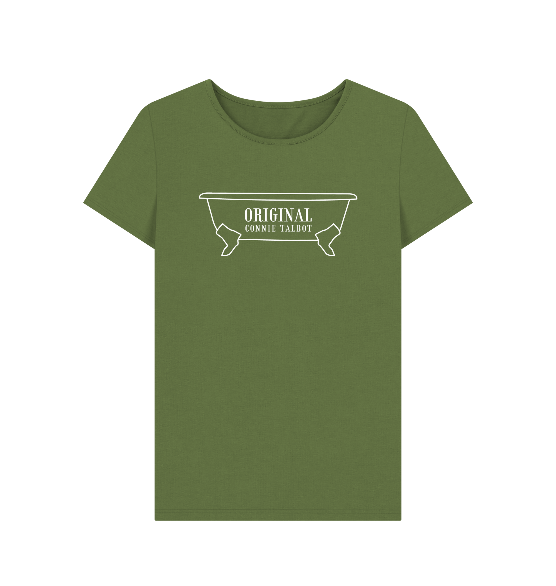 Khaki Printed T-shirt Front