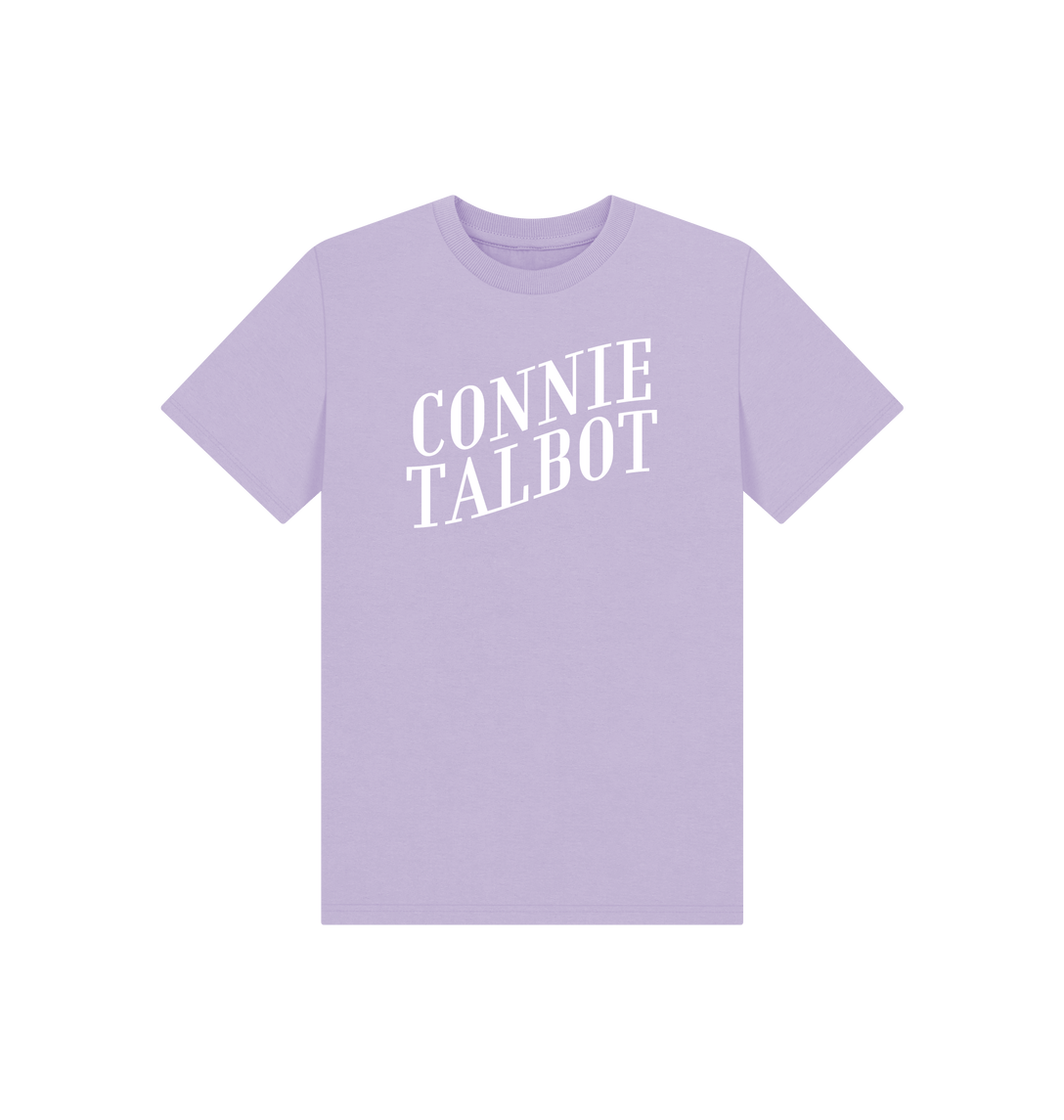 Soft Lilac Printed Kids T-Shirt Front