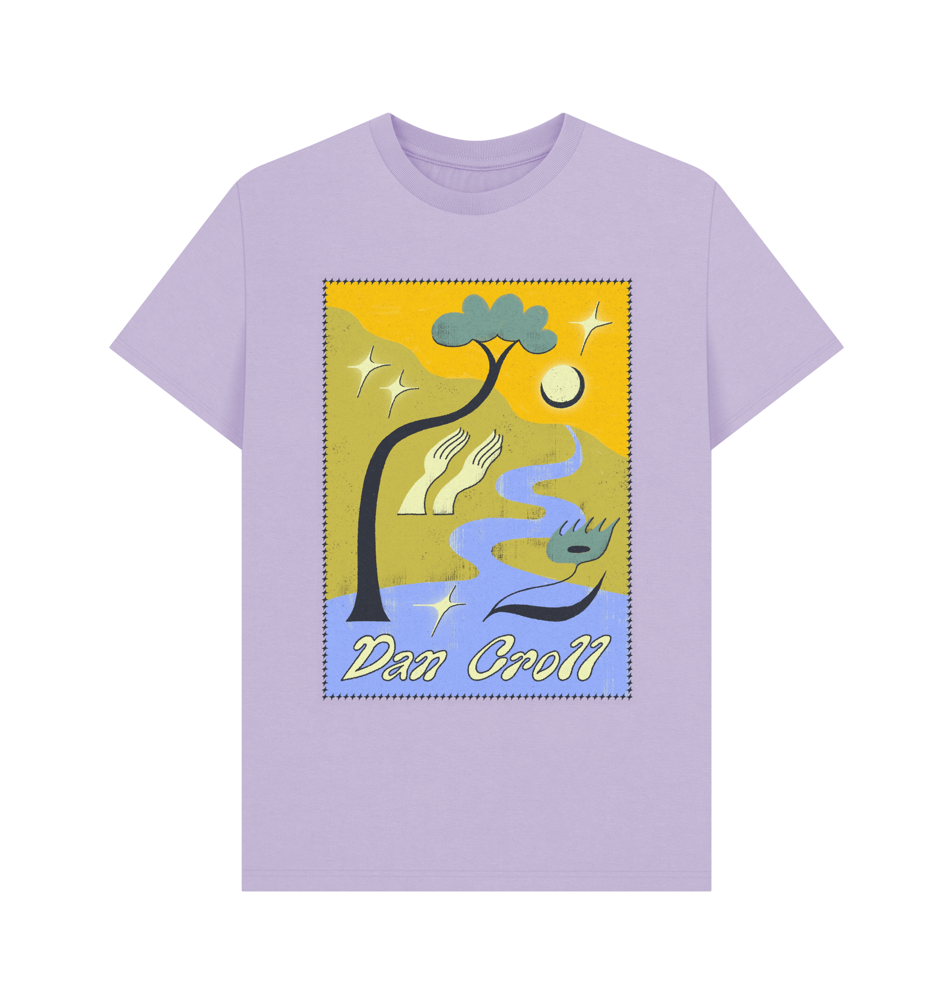 Lilac Printed T-shirt Front