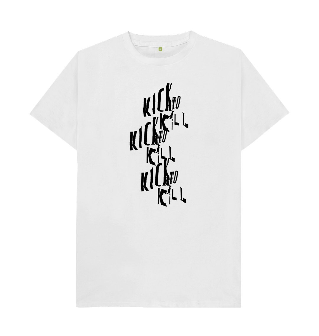 White Kick To Kill - White Tee