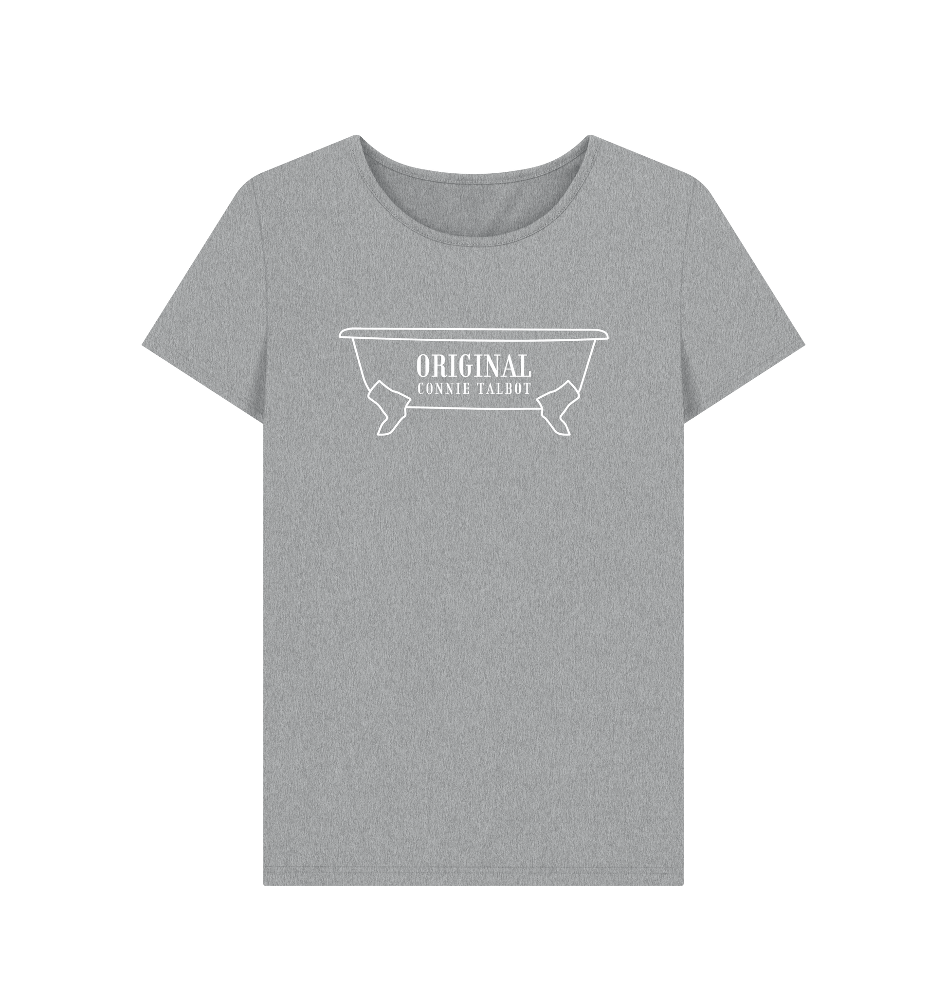 Athletic Grey Printed T-shirt Front